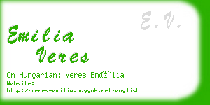 emilia veres business card
